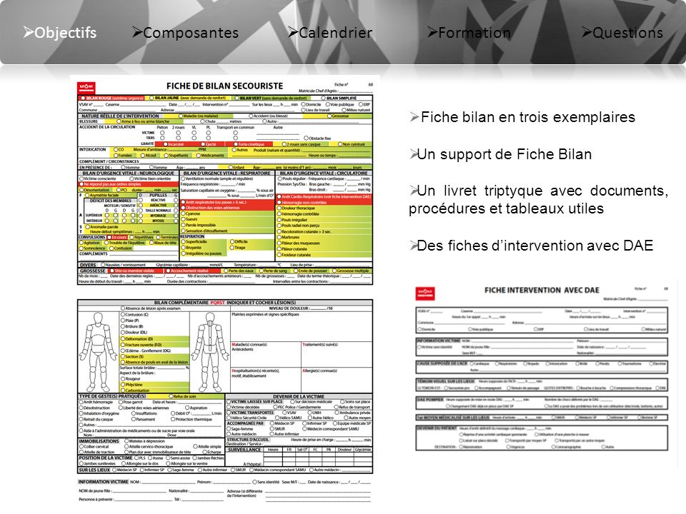 Fiche Bilan Secouriste Pse1